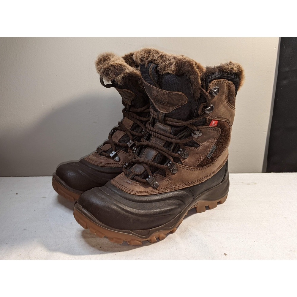 ECCO Yak Leather Gore-Tex Womens Snow Boots Size EU 36 US 5/5.5 Hiking